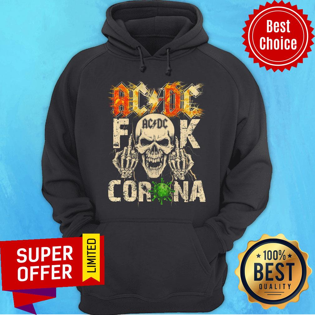 Nice Skull AcDc Fuck Corona Shirt - Image 2