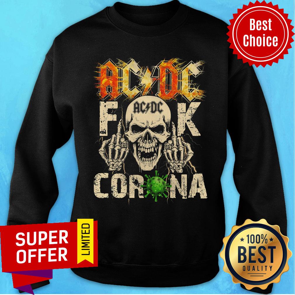 Nice Skull AcDc Fuck Corona Shirt - Image 5