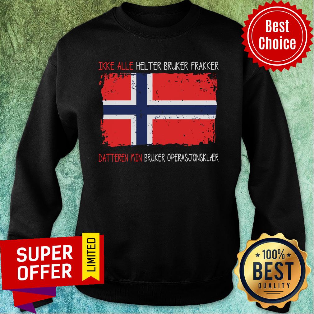 Noway Flag Ikke Alle Helter Bruker Frakker Shirt - Image 4