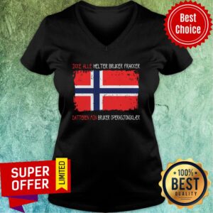 Alternative view of Noway Flag Ikke Alle Helter Bruker Frakker Shirt