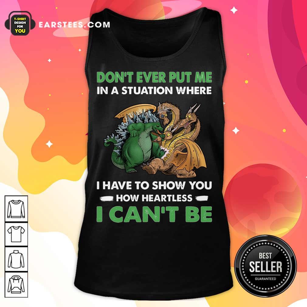 Top Dragon And Godzilla Don't Ever Put Me Shirt - Image 2