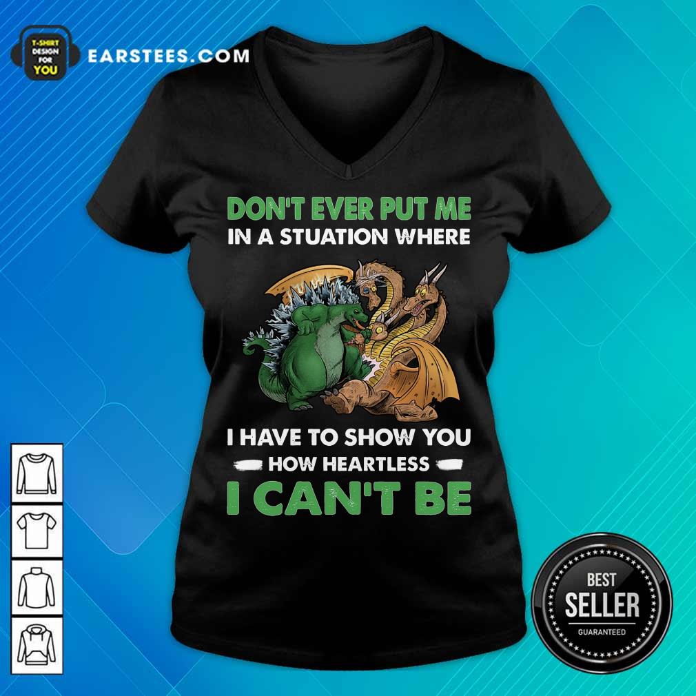 Top Dragon And Godzilla Don't Ever Put Me Shirt - Image 5