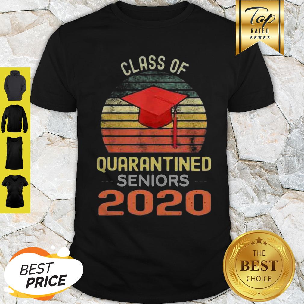 Class Of Quarantined Seniors 2020 Flu Coronavirus Vintage Shirt