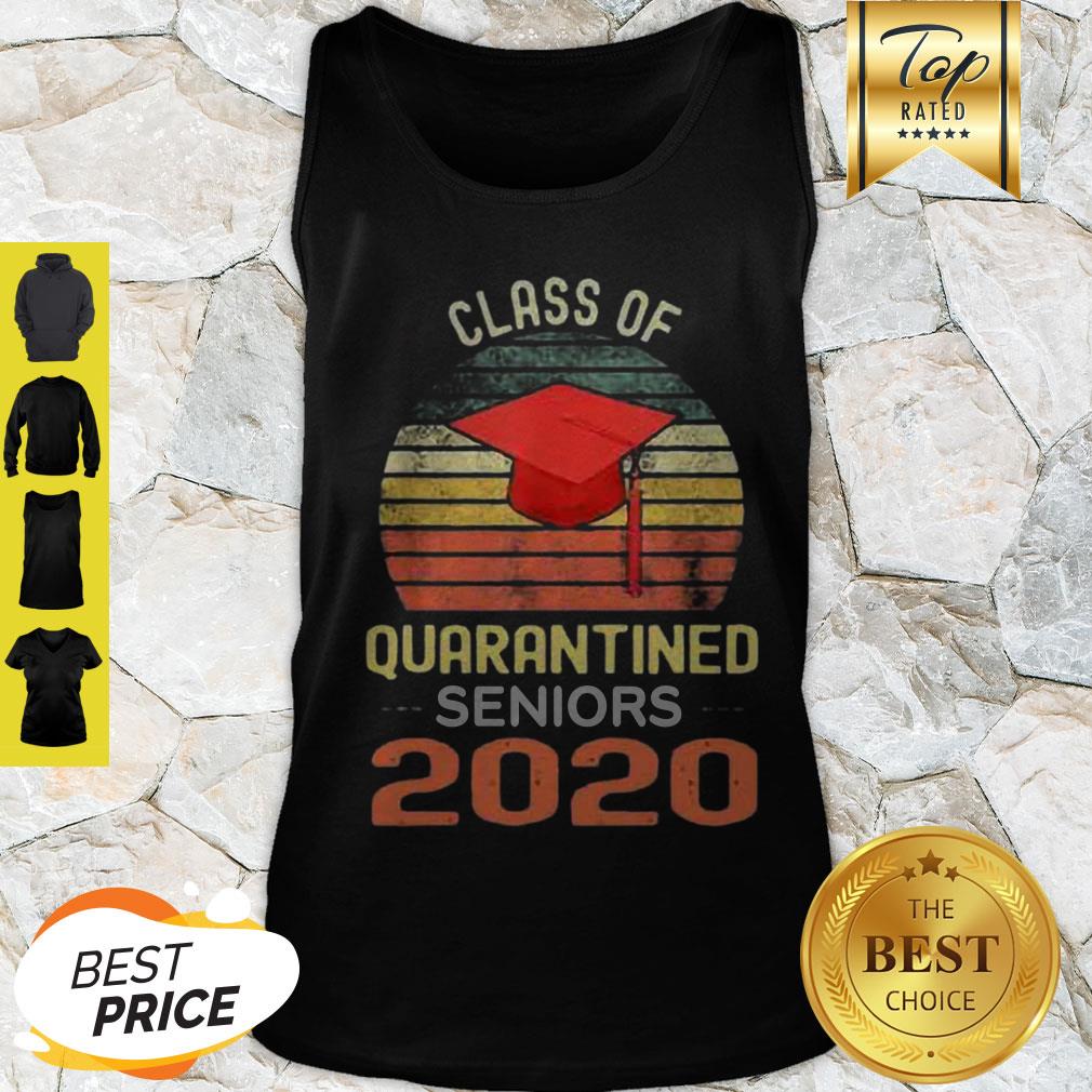Class Of Quarantined Seniors 2020 Flu Coronavirus Vintage Shirt - Image 3