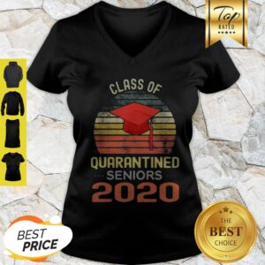 Alternative view of Class Of Quarantined Seniors 2020 Flu Coronavirus Vintage Shirt