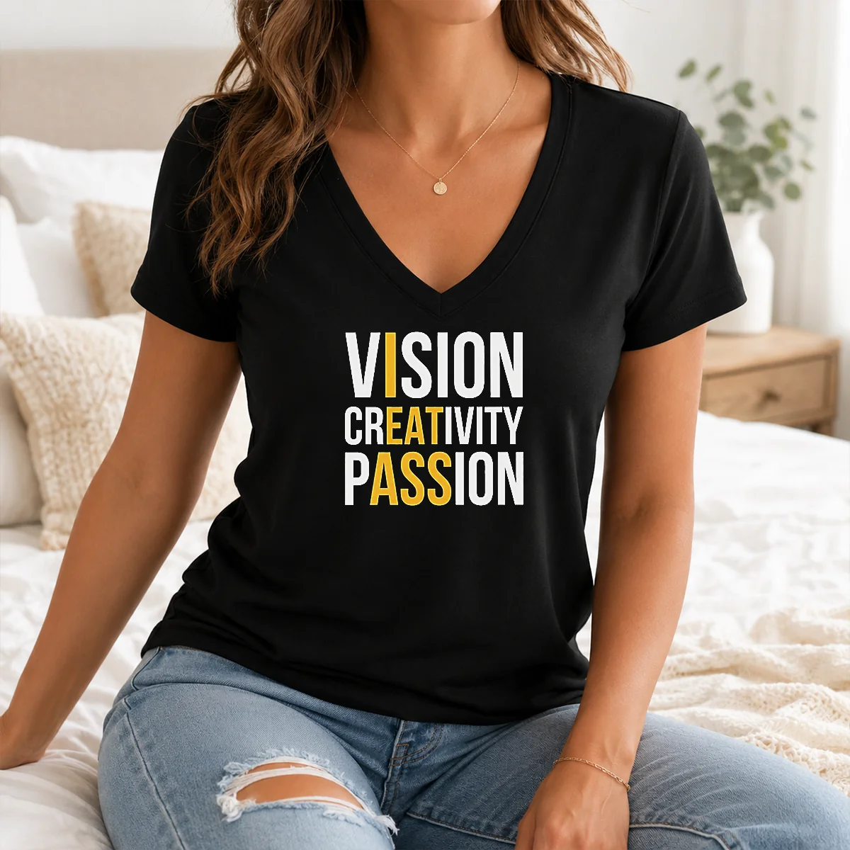 Happy Nice Vision Creativity Passion I Eat Ass Funny Shirt - Image 2