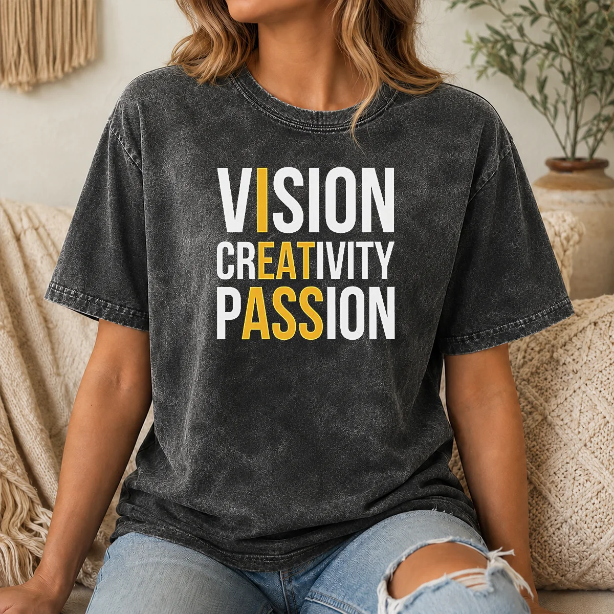 Happy Nice Vision Creativity Passion I Eat Ass Funny Shirt - Image 8