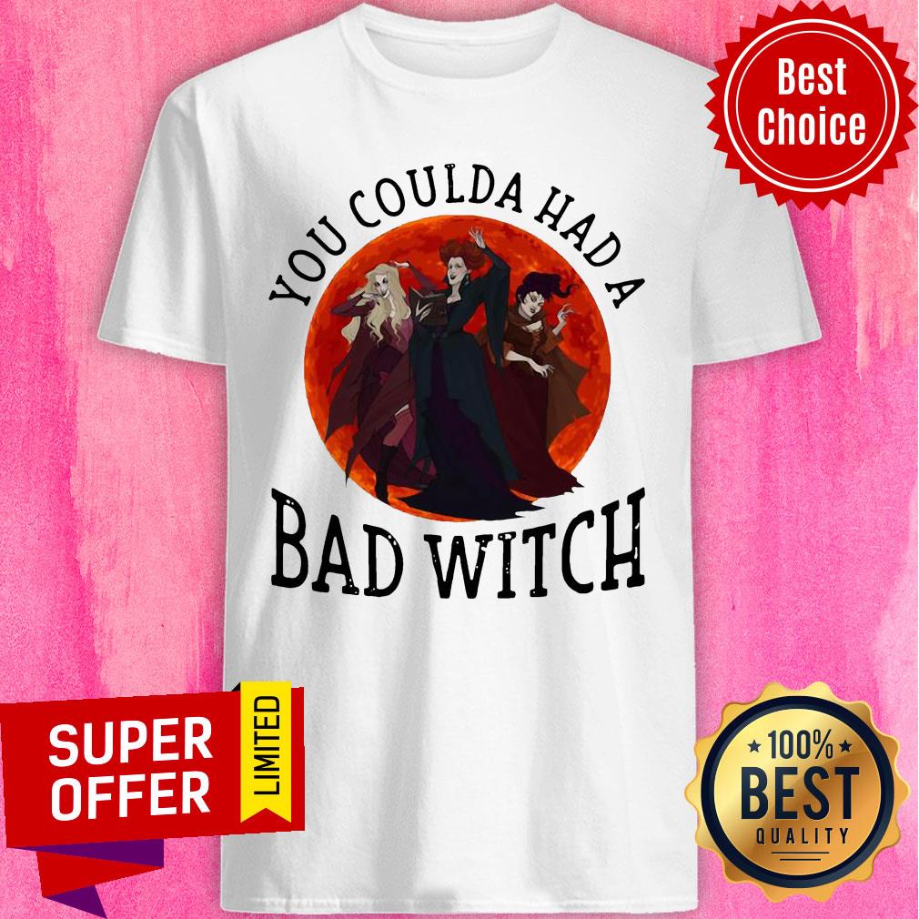 Hocus Pocus You Coulda Had A Bad Witch Sunset Halloween Shirt