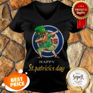 Alternative view of Nice Dabbing Leprechaun Chicago Cubs Happy St. Patrick’s Day Shirt