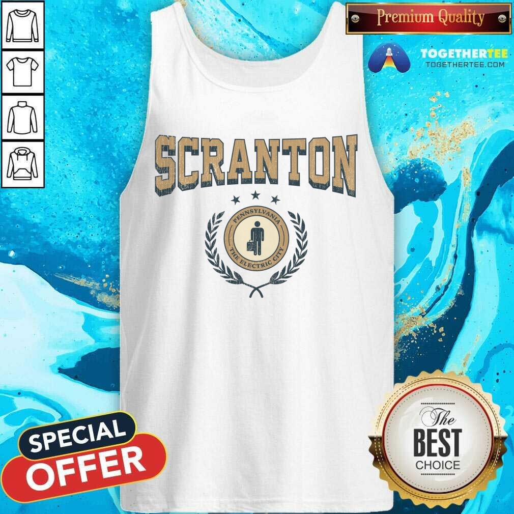The Office Scranton Pennsylvania Varsity Comfort Colors T-Shirt - Image 4
