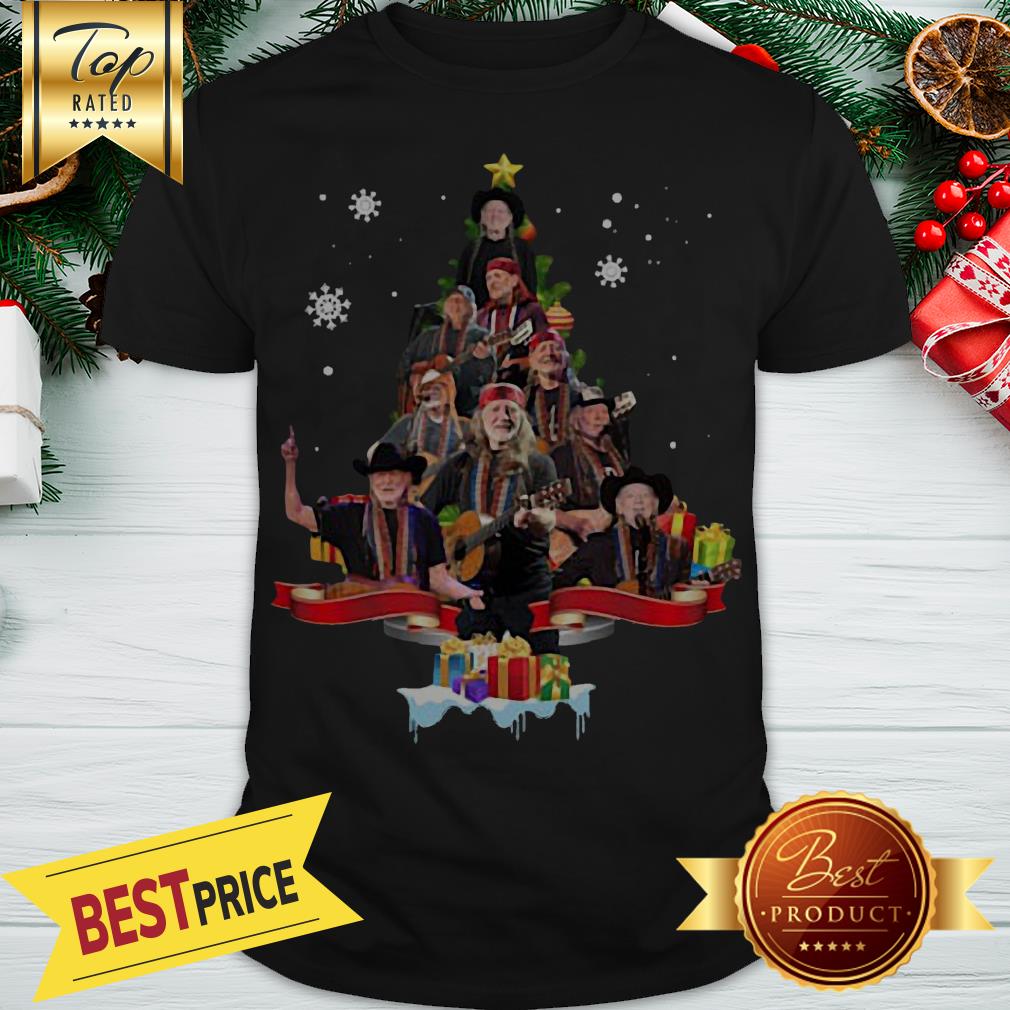 Willie Nelson Christmas Tree Shirt