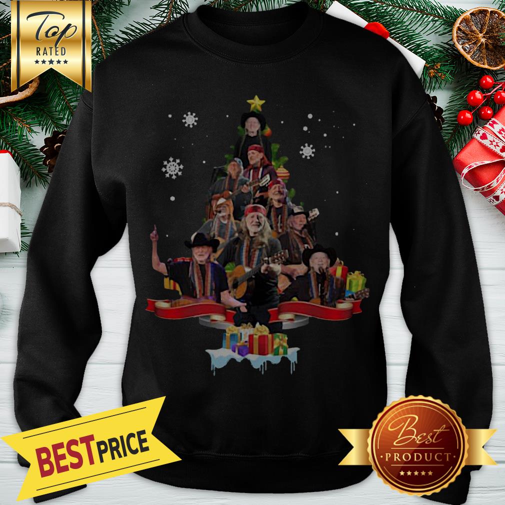 Willie Nelson Christmas Tree Shirt - Image 4