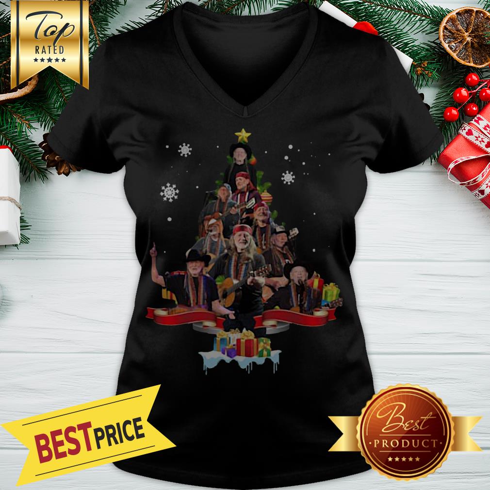 Willie Nelson Christmas Tree Shirt - Image 2