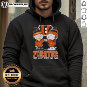 Alternative view of Premium Peanut Snoopy Charlie Brown Cincinnati Bengals Forever Not Just When We Win T-Shirt