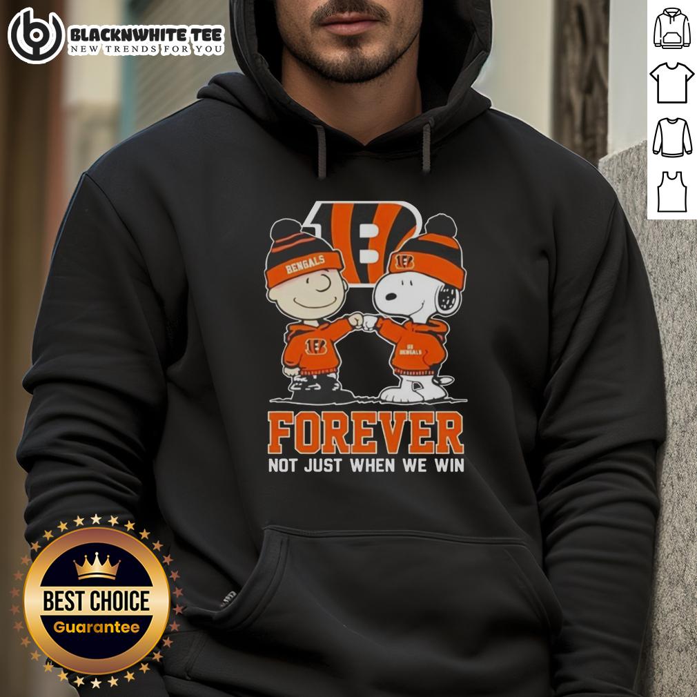 Premium Peanut Snoopy Charlie Brown Cincinnati Bengals Forever Not Just When We Win T-Shirt - Image 2