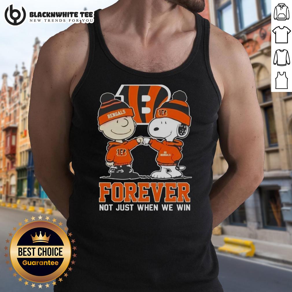 Premium Peanut Snoopy Charlie Brown Cincinnati Bengals Forever Not Just When We Win T-Shirt - Image 4
