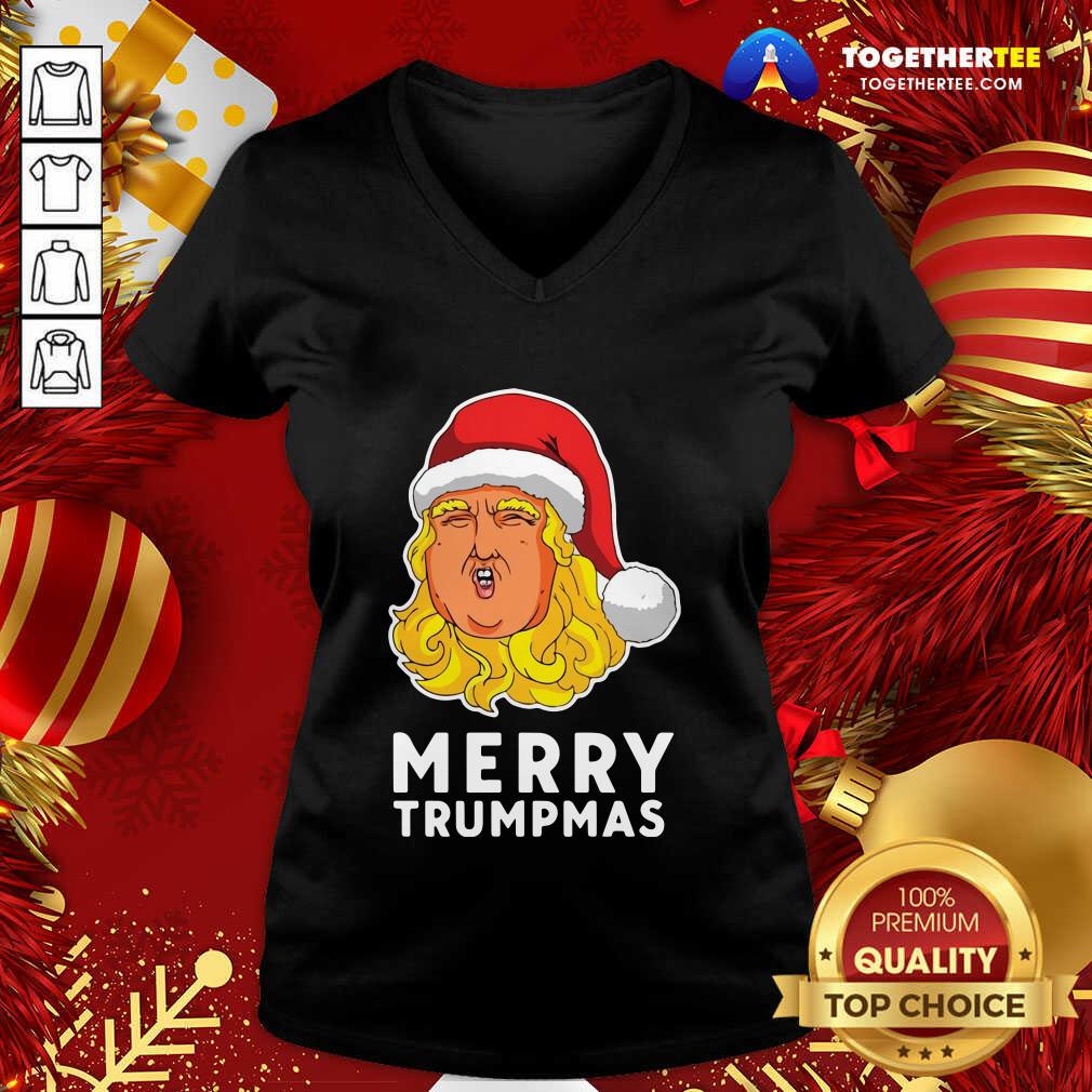 Funny Merry Trumpmas Christmas Shirt - Image 2