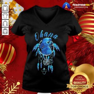Alternative view of Nice Blue Stitch Dream Catcher Ohana Shirt