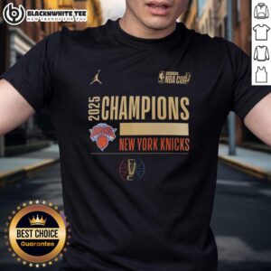 Good New York Knicks Basketball Emirates NBA Cup Champions 2025 T-Shirt