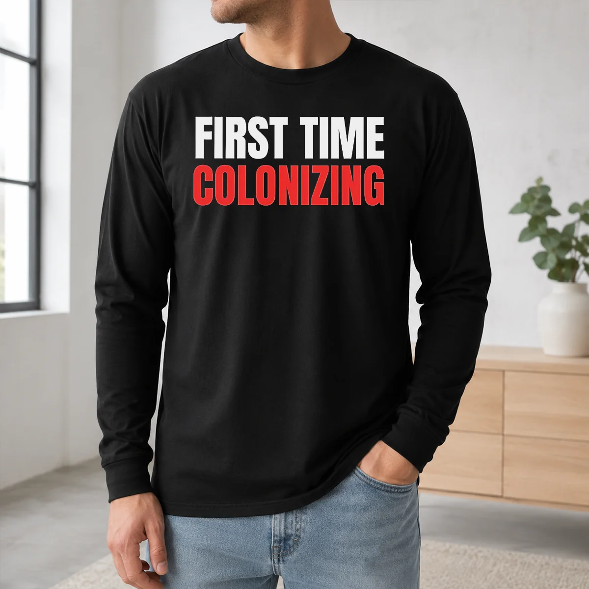 Awesome Original First Time Colonizing Shirt - Image 5