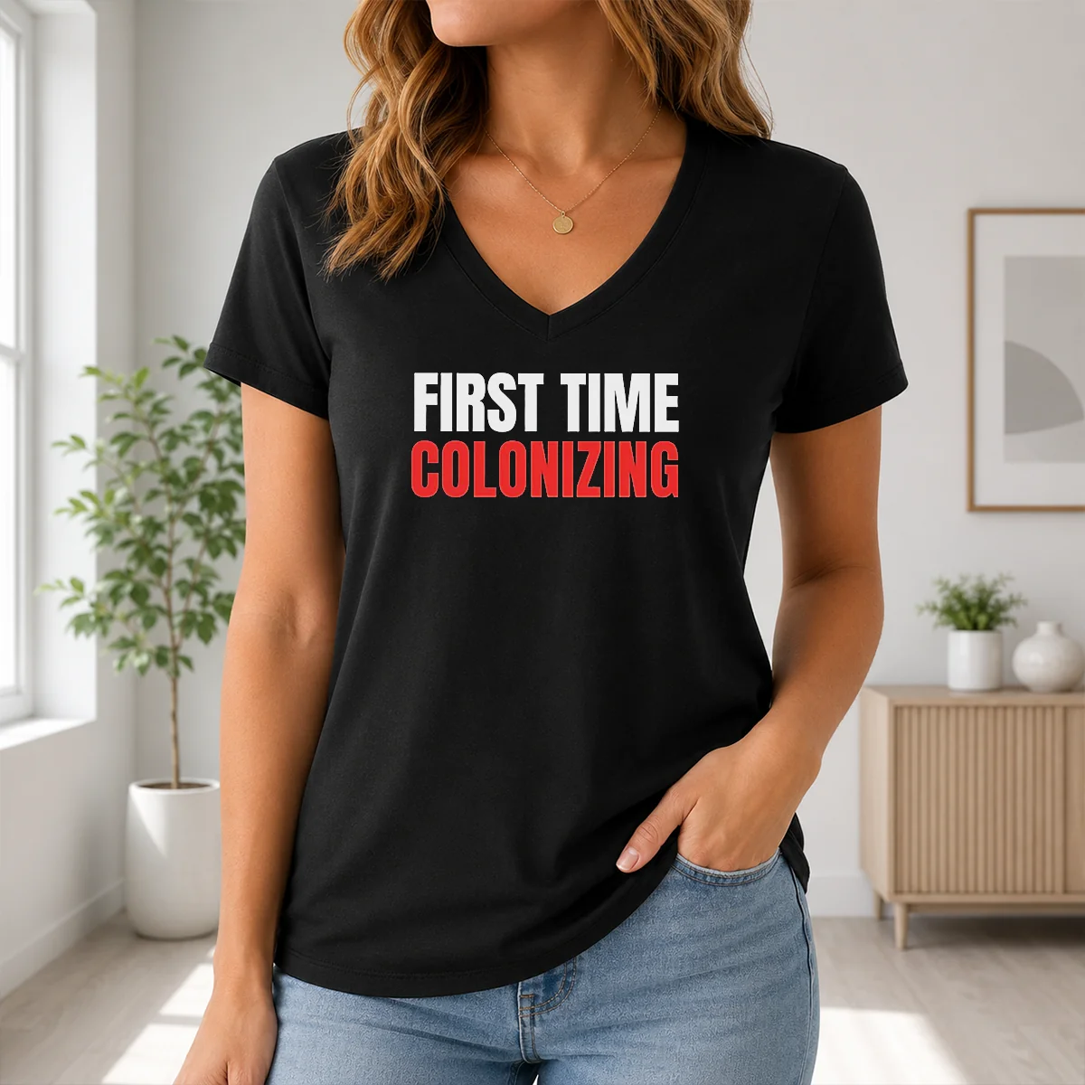 Awesome Original First Time Colonizing Shirt - Image 2