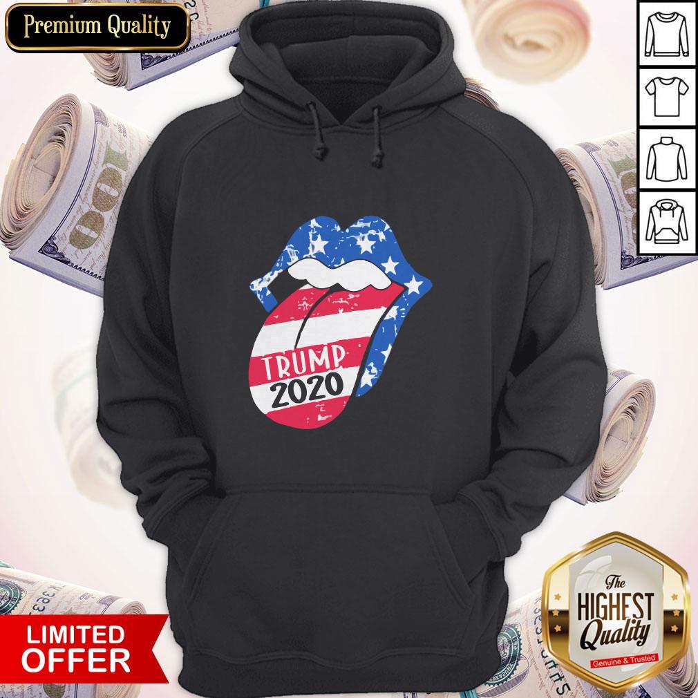 Rolling Stones Trump 2020 American Flag Shirt - Image 2