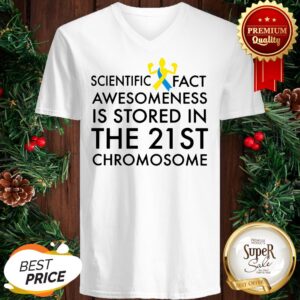 Alternative view of Scientific Fact Awesomeness Is Stored In The 21st Chromosome Shirt