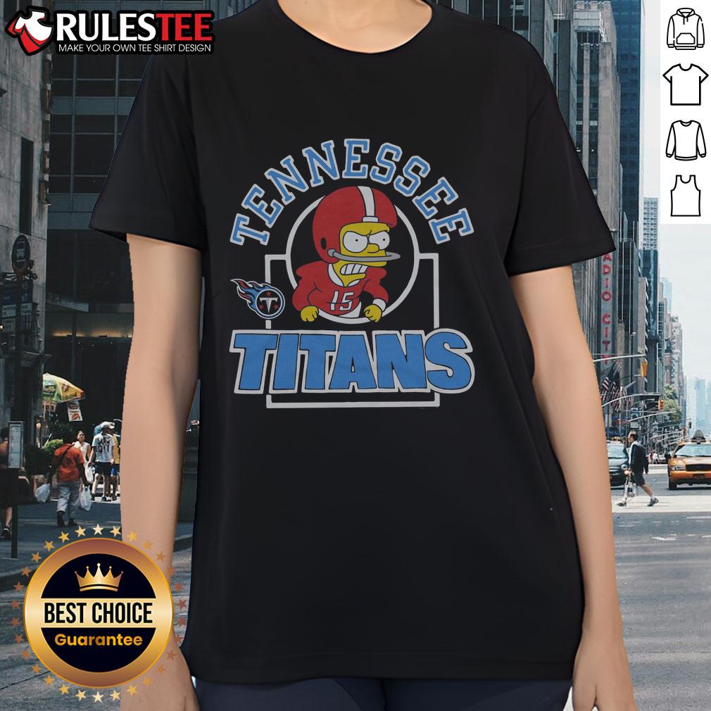 Awesome The Simpsons Bart X Tennessee Titans T-Shirt - Image 3