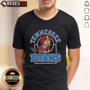Awesome The Simpsons Bart X Tennessee Titans T-Shirt