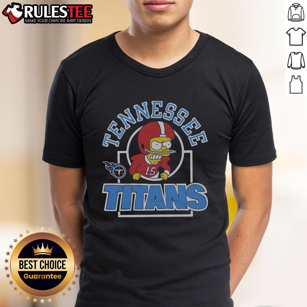 Awesome The Simpsons Bart X Tennessee Titans T-Shirt