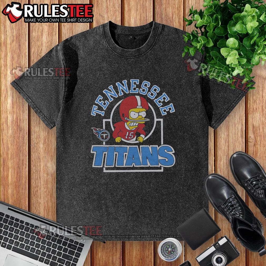Awesome The Simpsons Bart X Tennessee Titans T-Shirt - Image 6