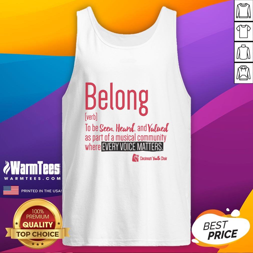 Premium Cincinnati Youth Choir Belong T-Shirt - Image 4
