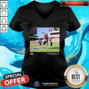 Alternative view of Nice George Kittle San Francisco 49ers NFL Flash Features Week 4 T-Shirt