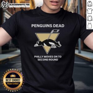 Awesome Penguins Dead Philly Moves On To Second Round Philadelphia Flyers T-Shirt