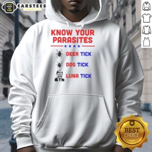 Alternative view of Nice Know Your Parasites Deer Tick Dog Tick Luna Tick T-Shirt