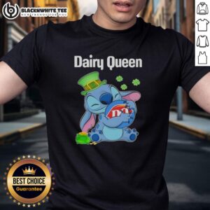 Top Stitch Hug The Dairy Queen Logo Happy Patrick's Day T-Shirt