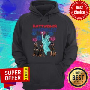 Alternative view of Official Rottweiler Happy Independence American Shirt