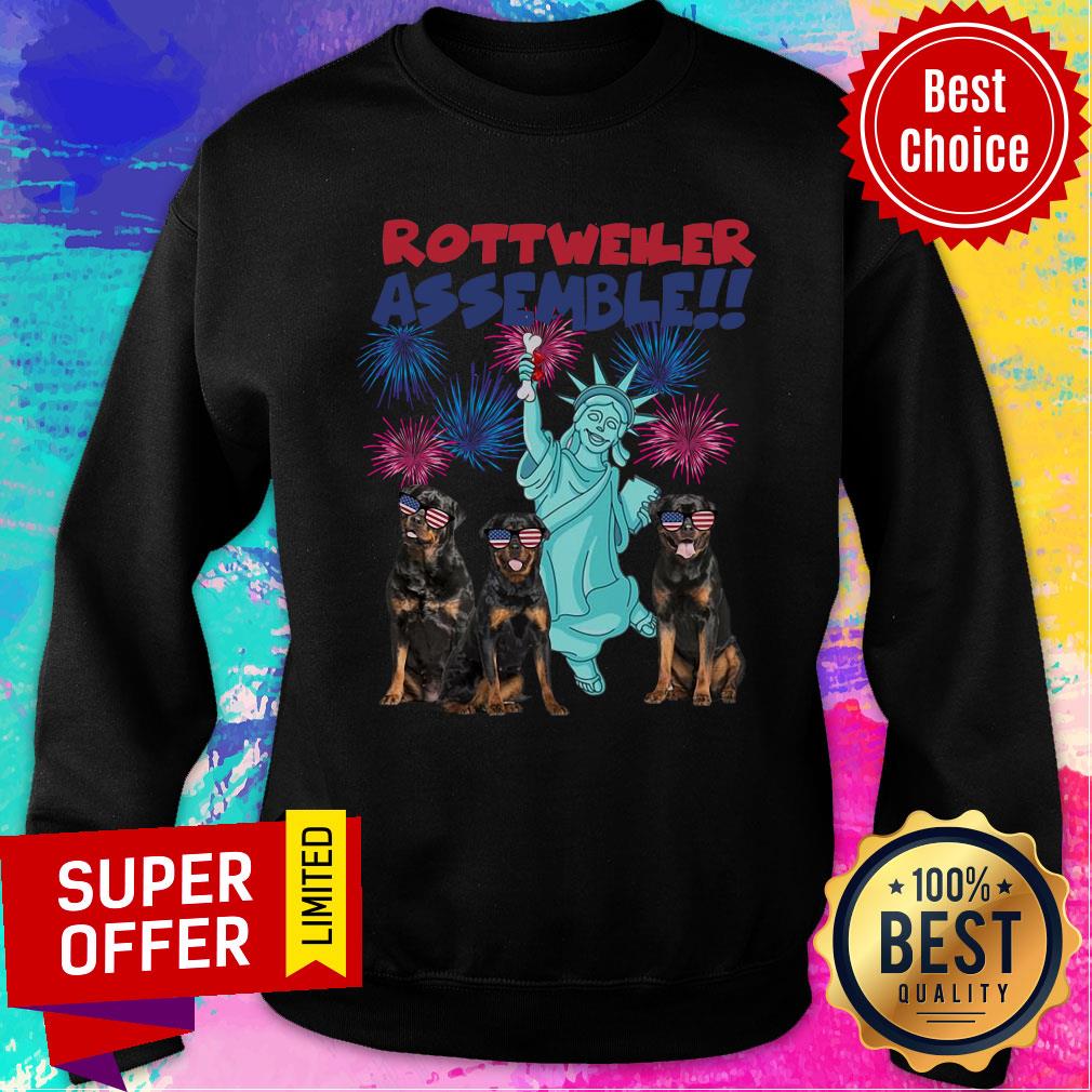 Official Rottweiler Happy Independence American Shirt - Image 5