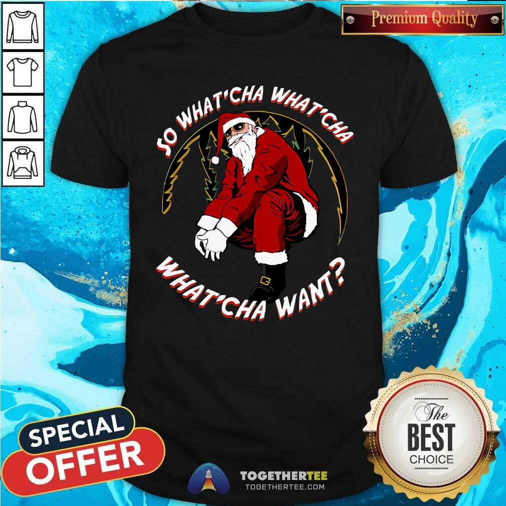 Funny Cool Santa What'cha What'cha What'cha Want T-Shirt