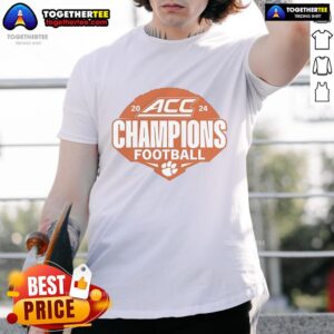 Official Clemson Tigers 2024 ACC Football Conference Champions T-Shirt
