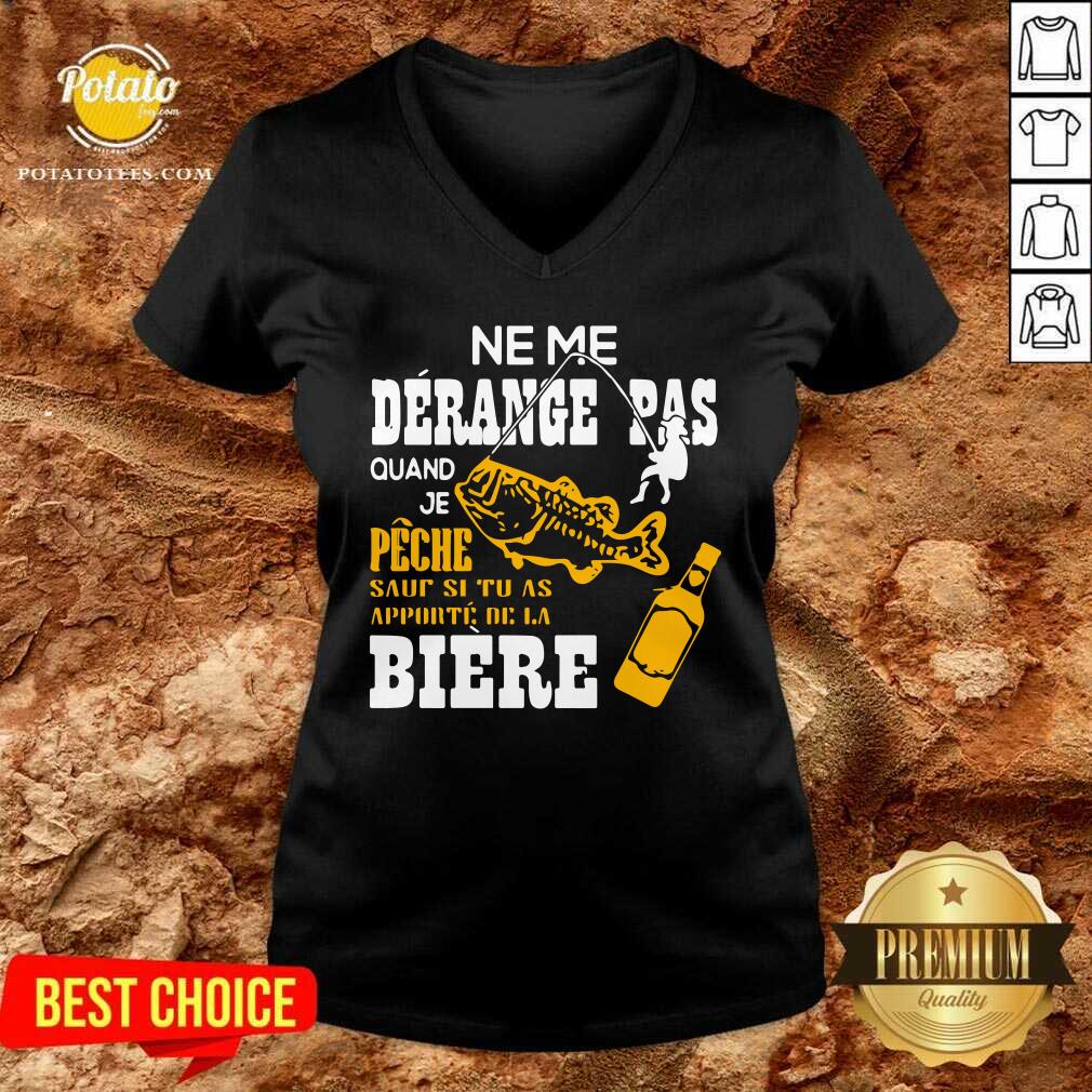 Ne Me Derance Pas Quand Je Peche Fish Shirt - Image 2