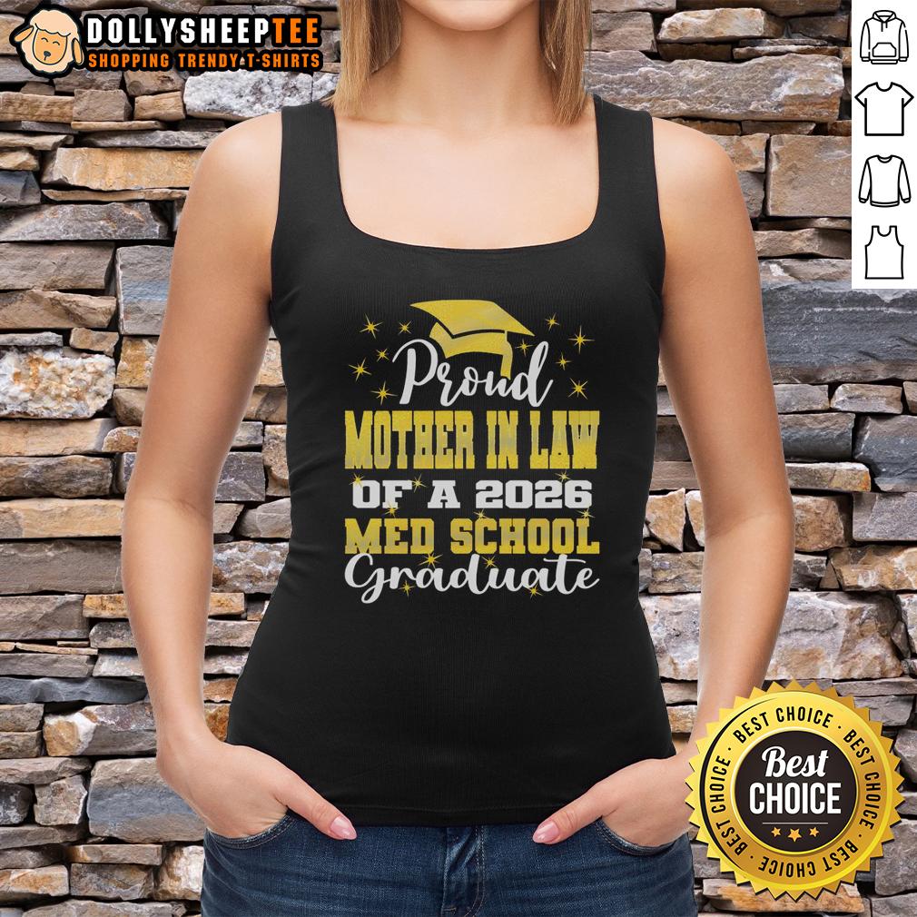 Awesome Proud Mother In Law Of 2026 Class Med School Graduate T-Shirt - Image 4