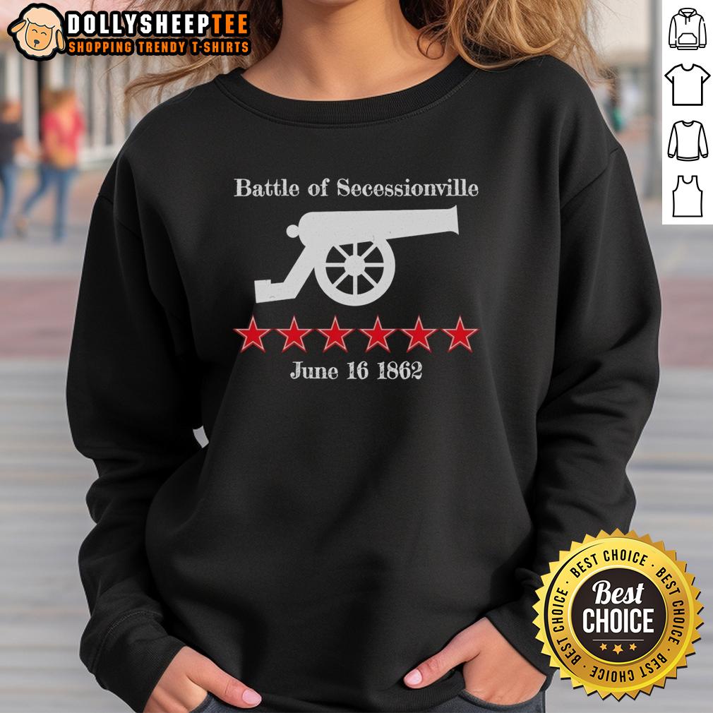 Awesome The Battle Of Secessionville Civil Battles War Cannon Since 1862 T-Shirt - Image 5
