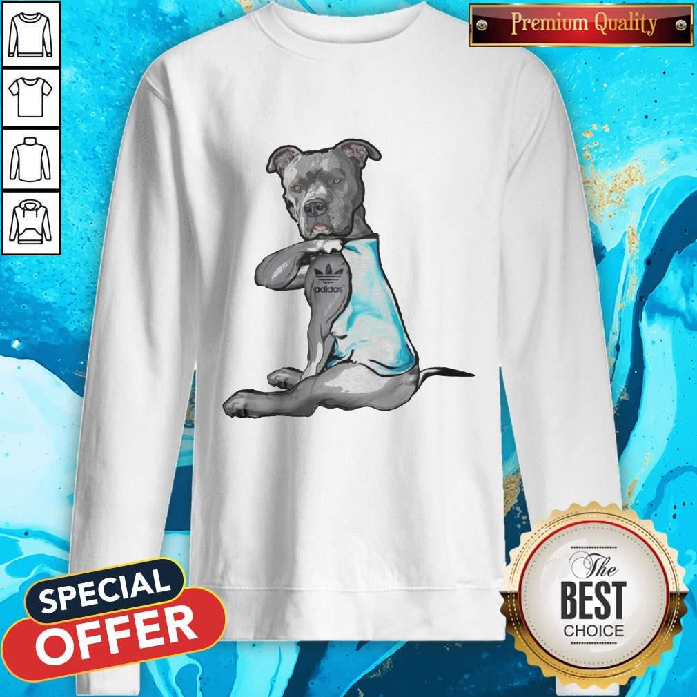 Premium Pitbull Tattoo Adidas Shirt - Image 4