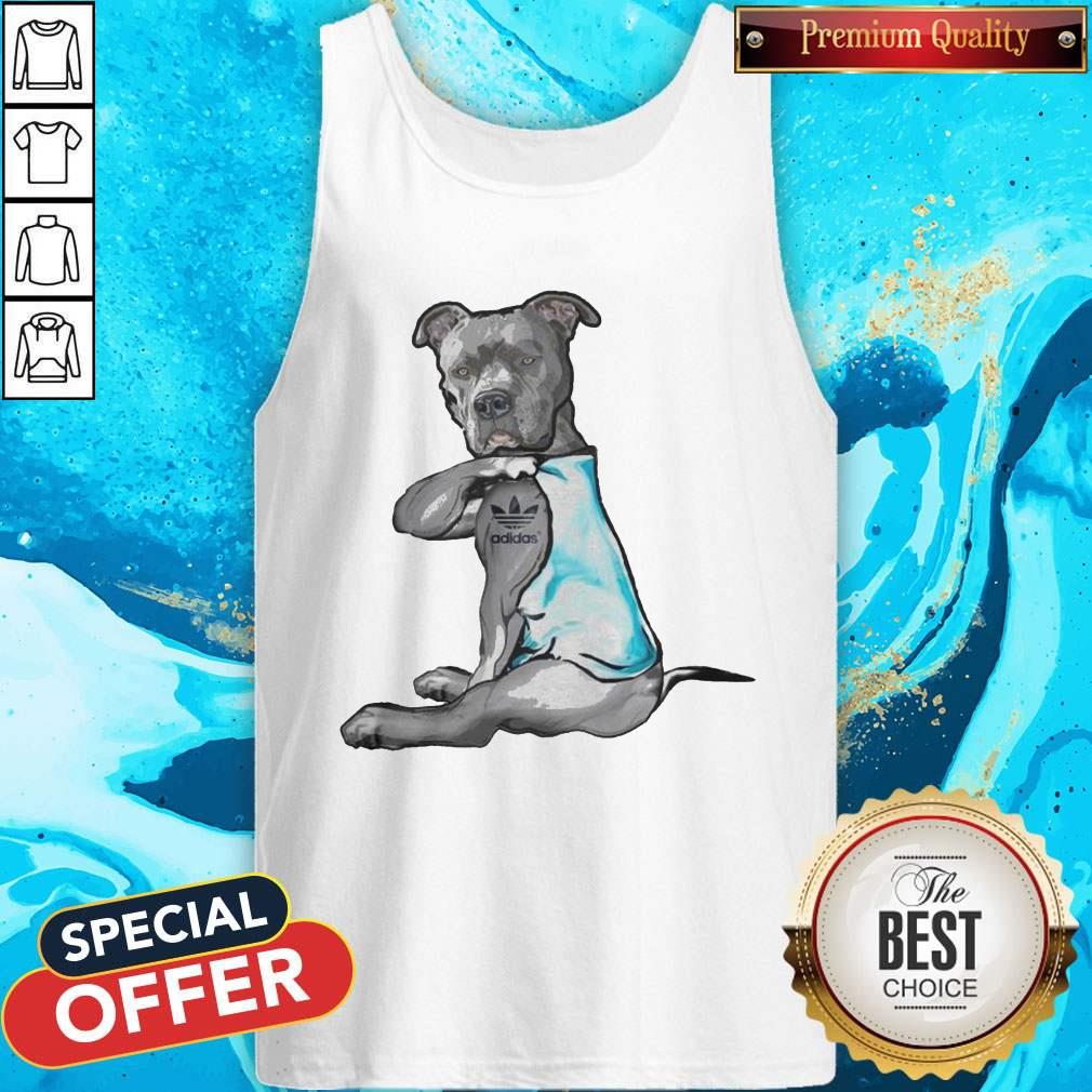 Premium Pitbull Tattoo Adidas Shirt - Image 3