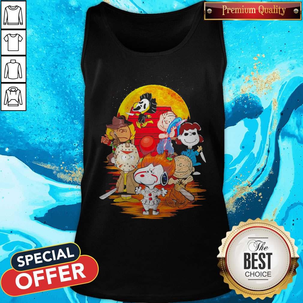 Snoopy And Friends Embody Horror Character Halloween Shirt - Image 5