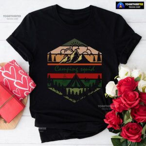 Camping Squid Vintage Squid Game T-Shirt