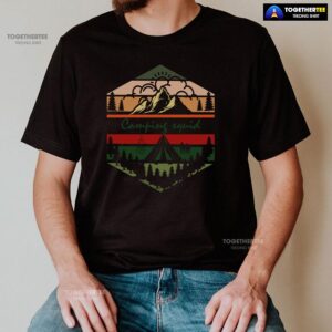 Alternative view of Camping Squid Vintage Squid Game T-Shirt