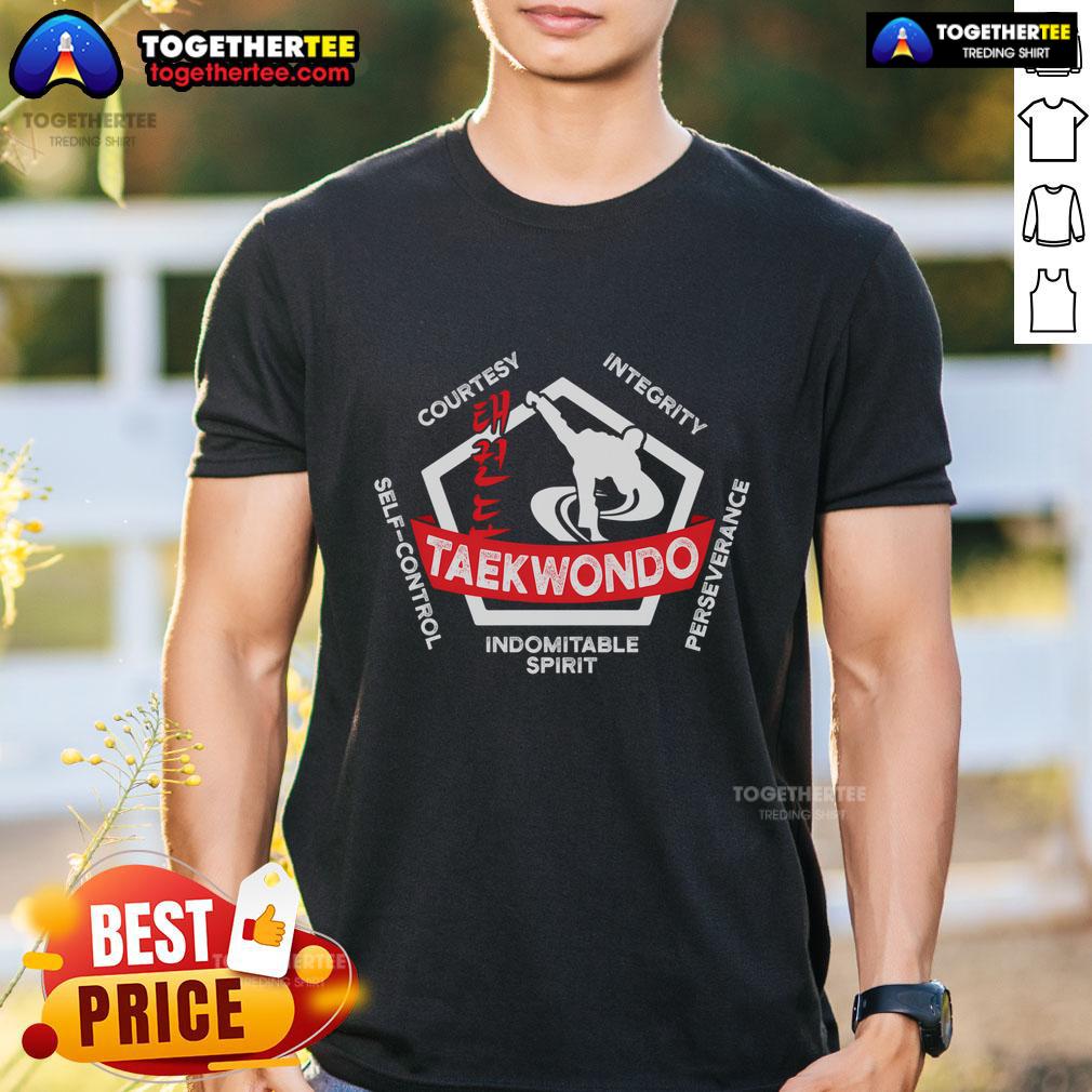 Top Taekwondo 5 Tenets Martial Arts Ata Itf Tae Kwon Do T-Shirt