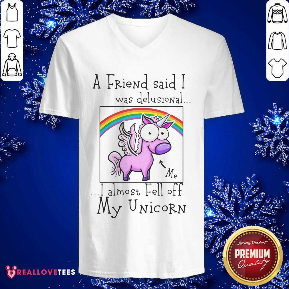I Almost Fell Off My Unicorn Shirt - Image 3